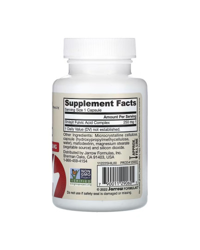 Vegan Shilajit Fulvic Acid Complex 250mg - 60 vcaps